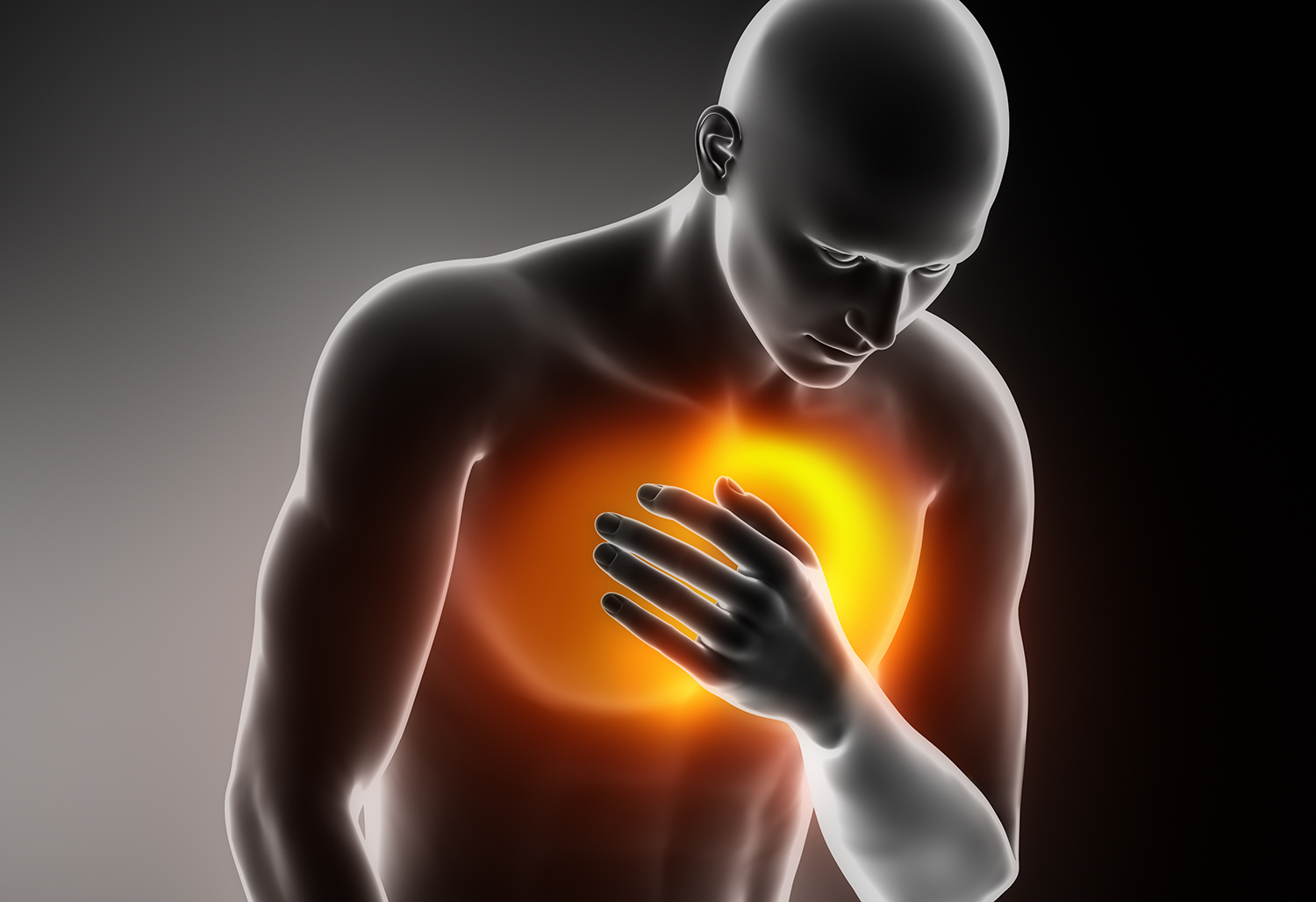 What is a frequent cause of noncardiac muscular pain in the chest?