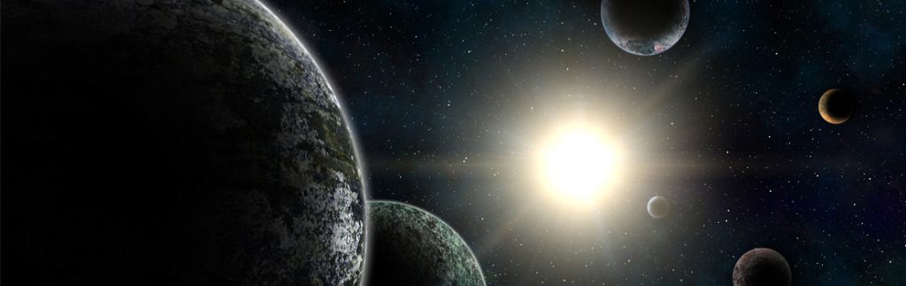 Exoplanets and alien atmospheres in the universe.